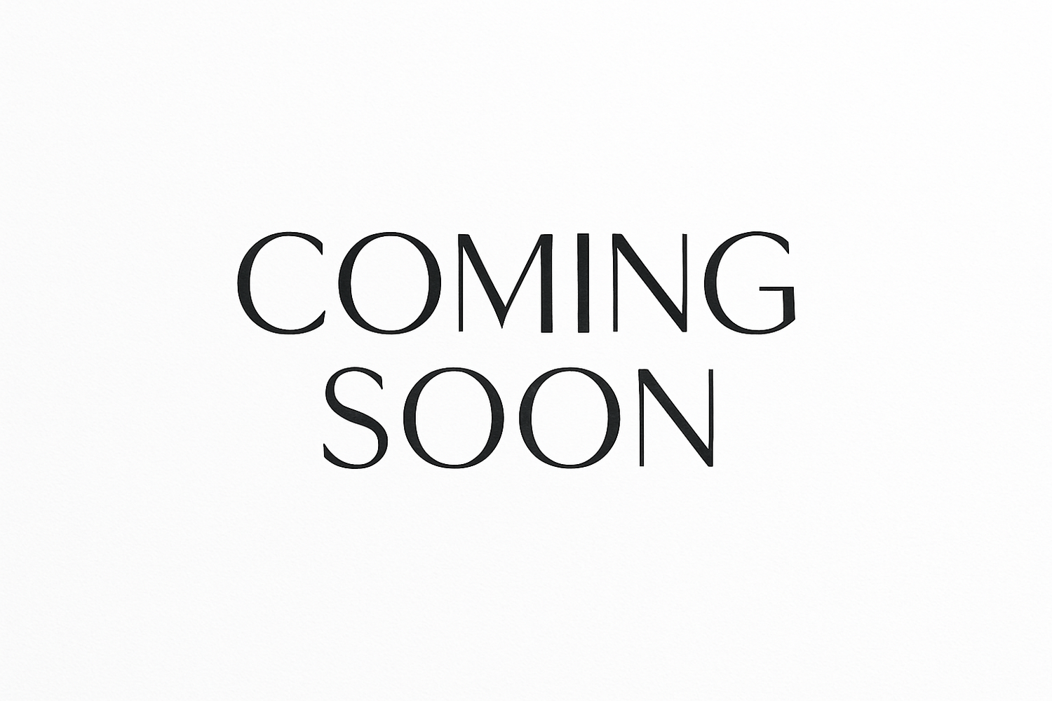 coming soon simple letterss